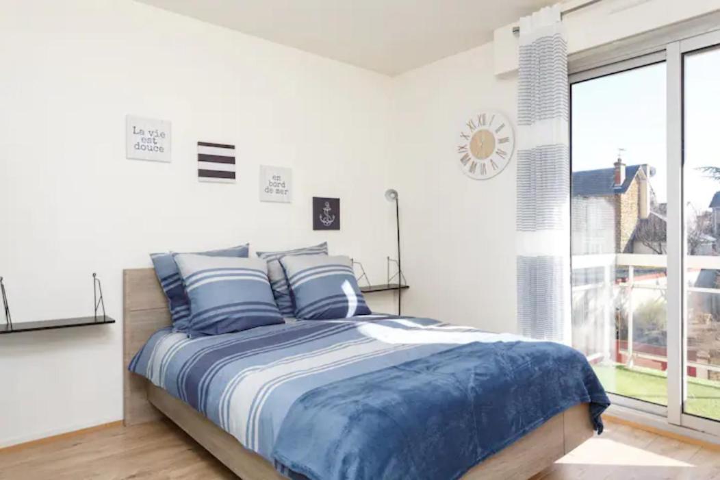 Appartement Cozy : 10/15 Min Des Champs Elysee Сартрувиль Экстерьер фото